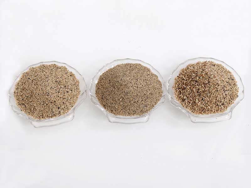 粗砂、中砂、細砂