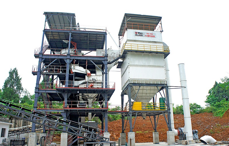 不怕天冷停工，上套干法制砂樓，全年可生產(chǎn)